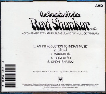 Ravi Shankar - The Sounds Of India Music CD