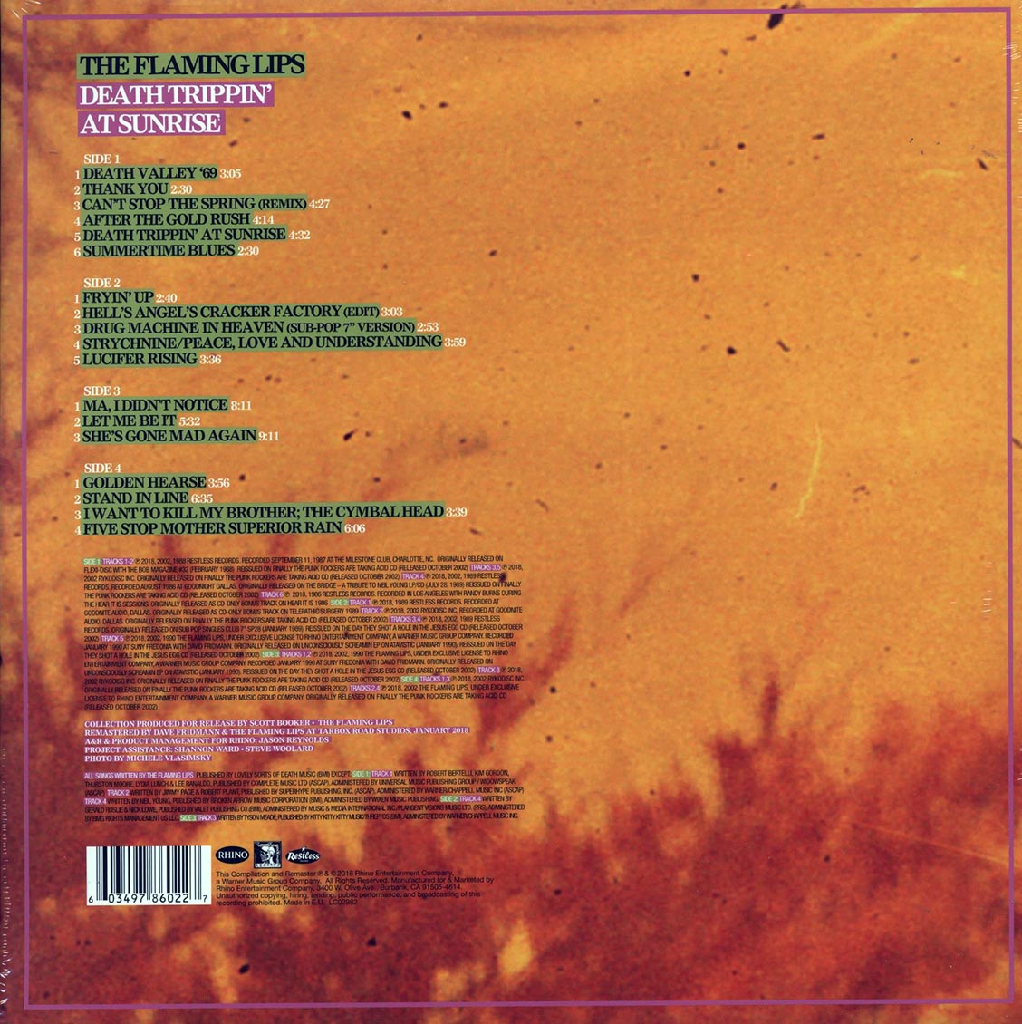 The Flaming Lips - Death Trippin' At Sunrise: Rarities, B-Sides & Flexi-Discs 1986-1990 (2xLP) Vinyl Record