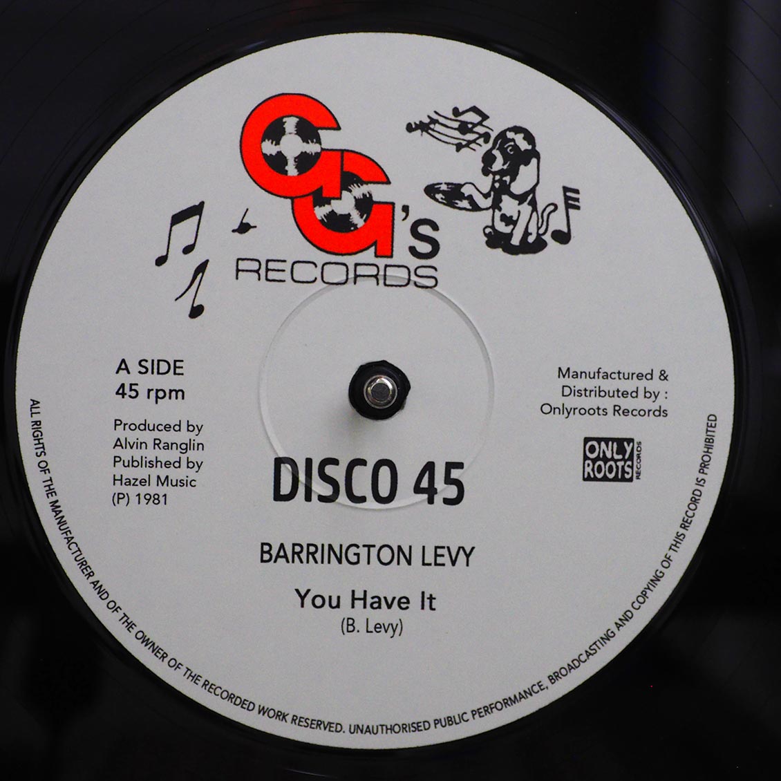 Barrington Levy - You Have It  /  GG's All Stars - You Have A Dub 12" Vinyl Record