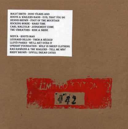 The Wailers, Leonard Dillon, Senya, Dennis Brown, Etc. - Roots & Culture At Randy's (SILKSCREEN EDITION) (hand-numbered ltd. ed.) (silkscreen) Vinyl Record