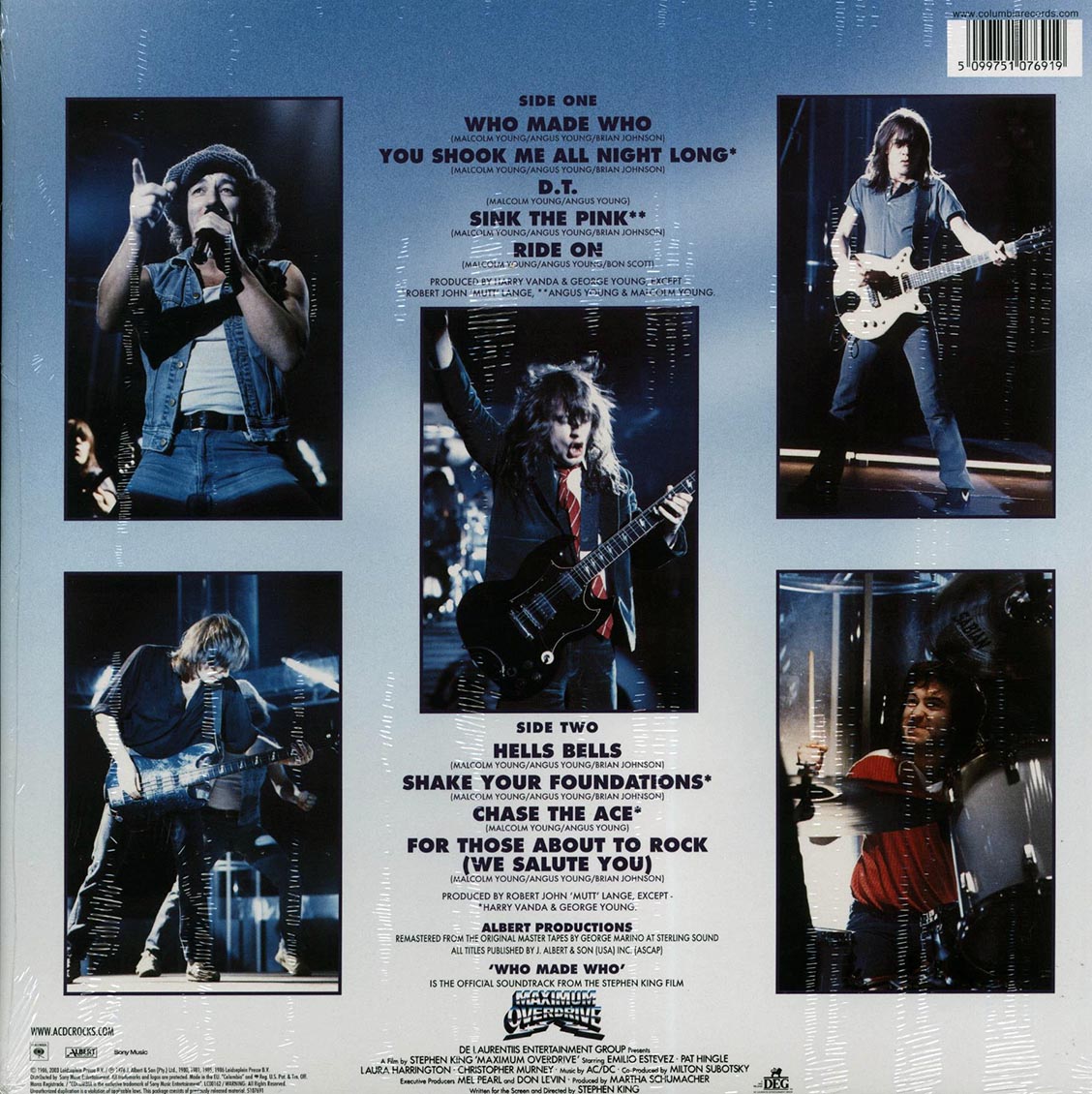 ACDC Who Made Who 180g Vinyl Record