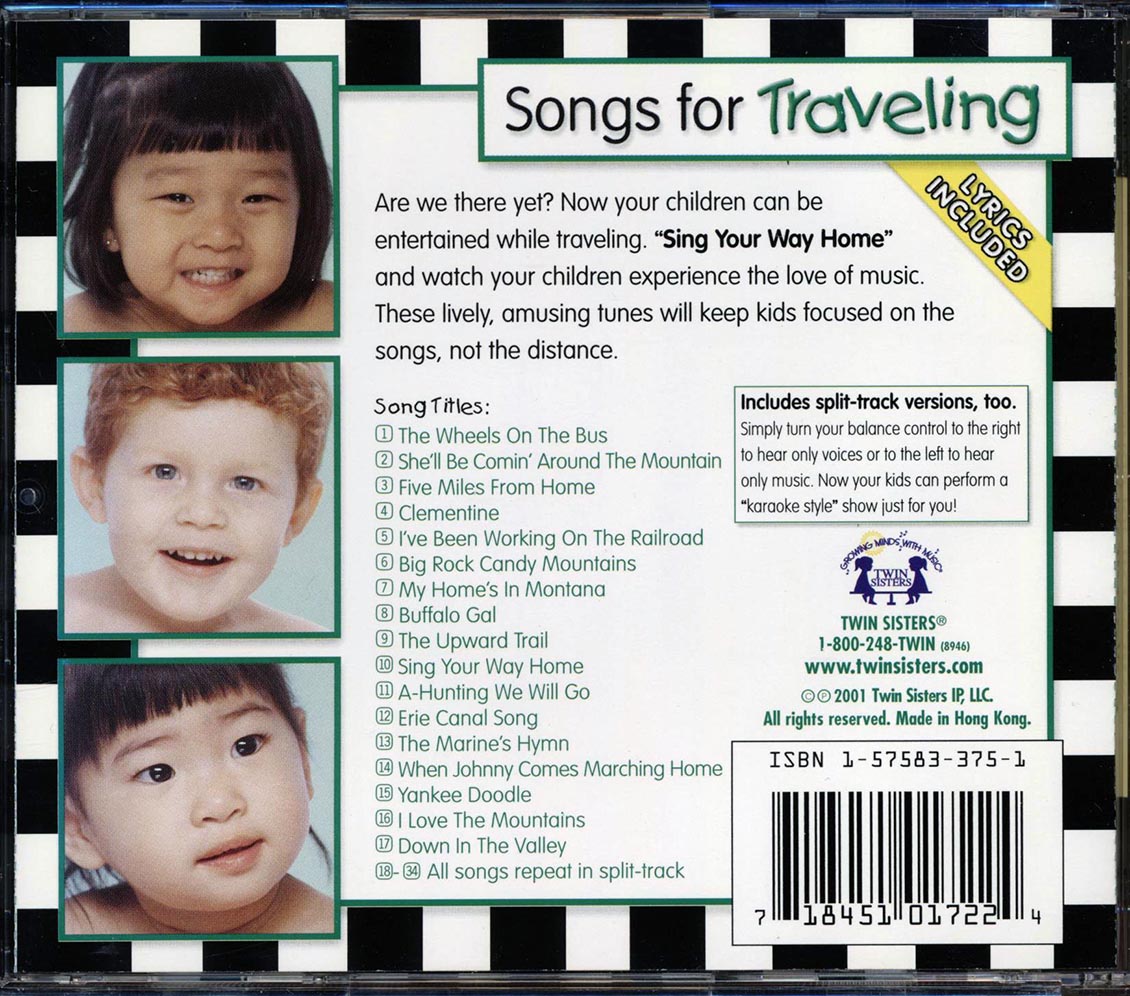 Twin Sisters - Songs For Traveling Music CD