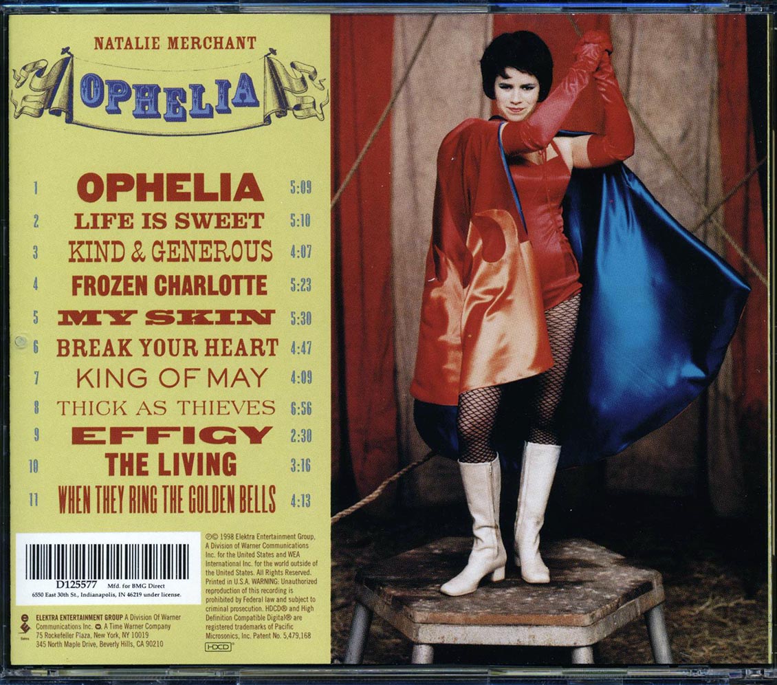 Natalie Merchant - Ophelia Music CD