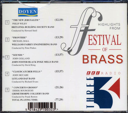 Britannia Building Society Band, Black Dyke Mills Band, Etc. - Festival Of Brass 1991 Music CD