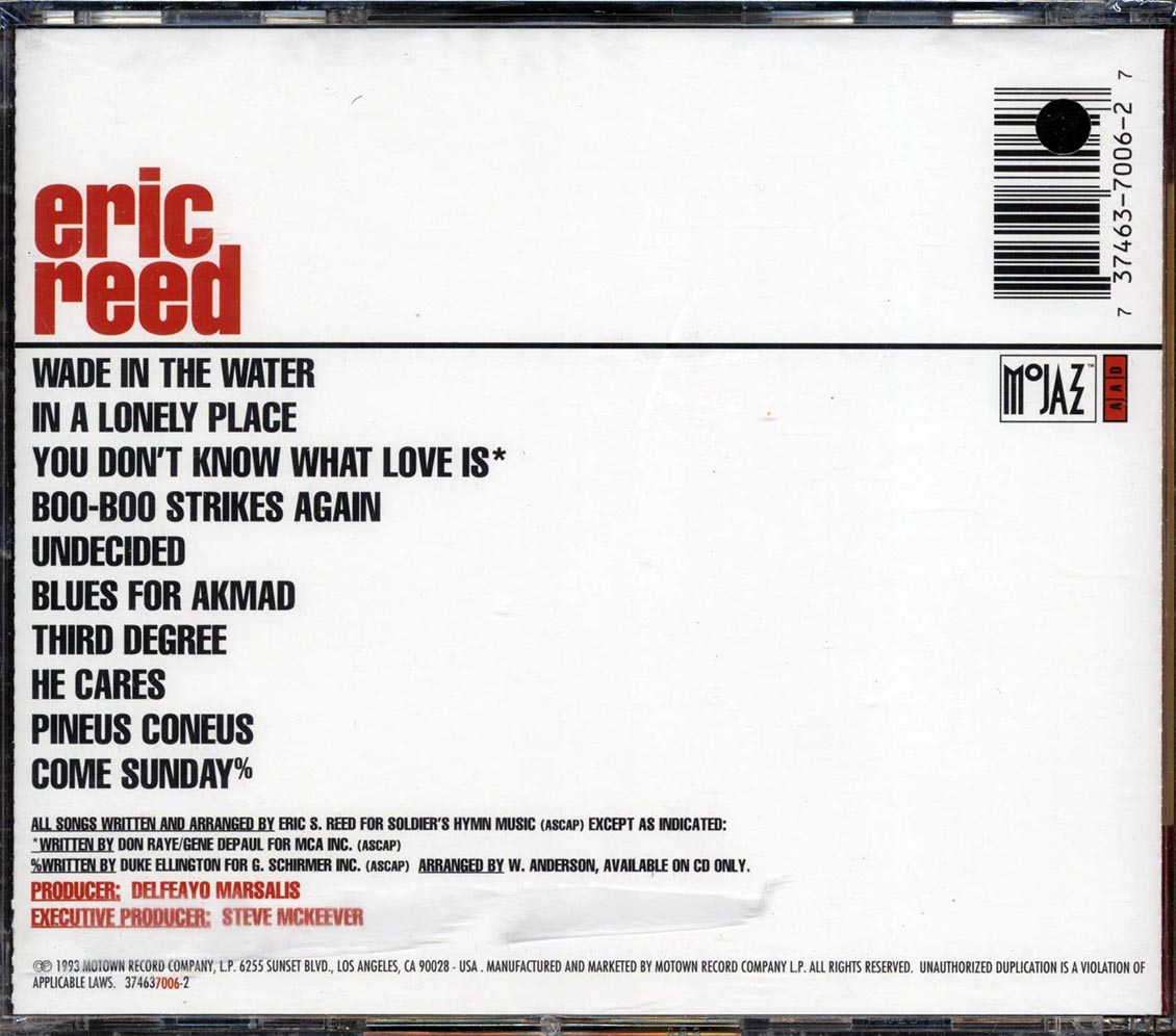 Eric Reed - It's All Right To Swing (marked/ltd stock) Music CD