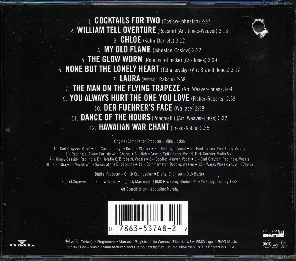 Spike Jones The Best Of Spike Jones marked/ltd stock Music CD