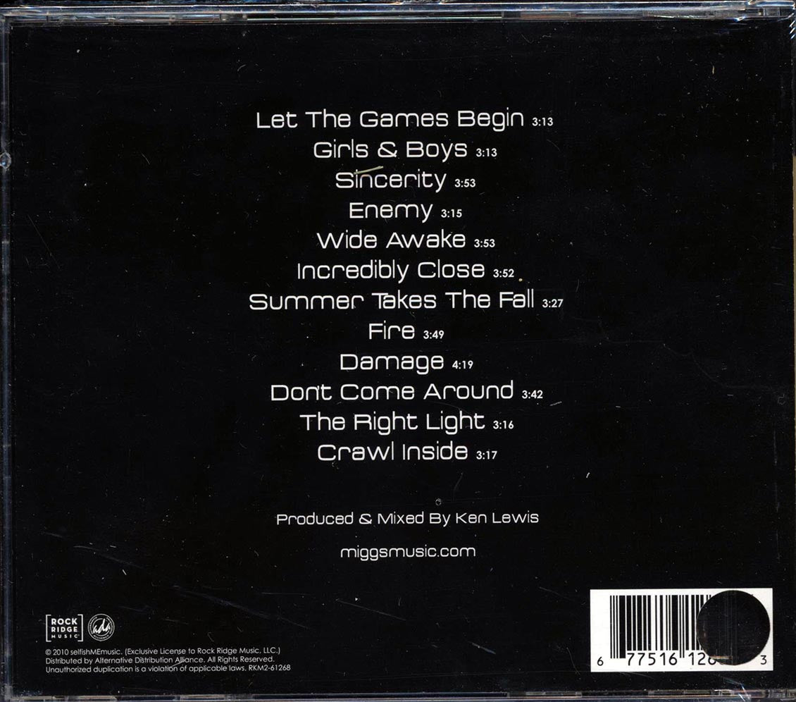 Miggs - Wide Awake (marked/ltd stock) Music CD