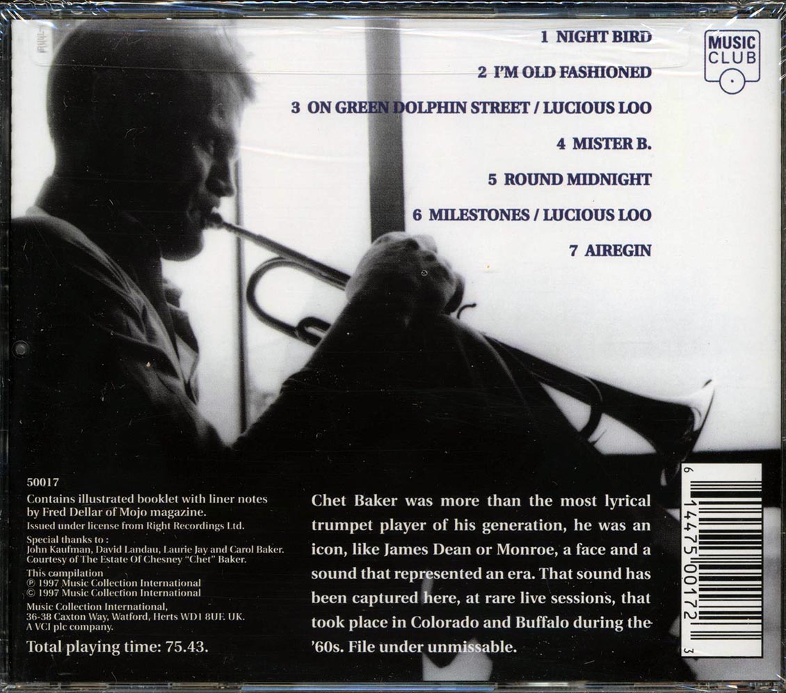 Chet Baker - In A Soulful Mood Music CD