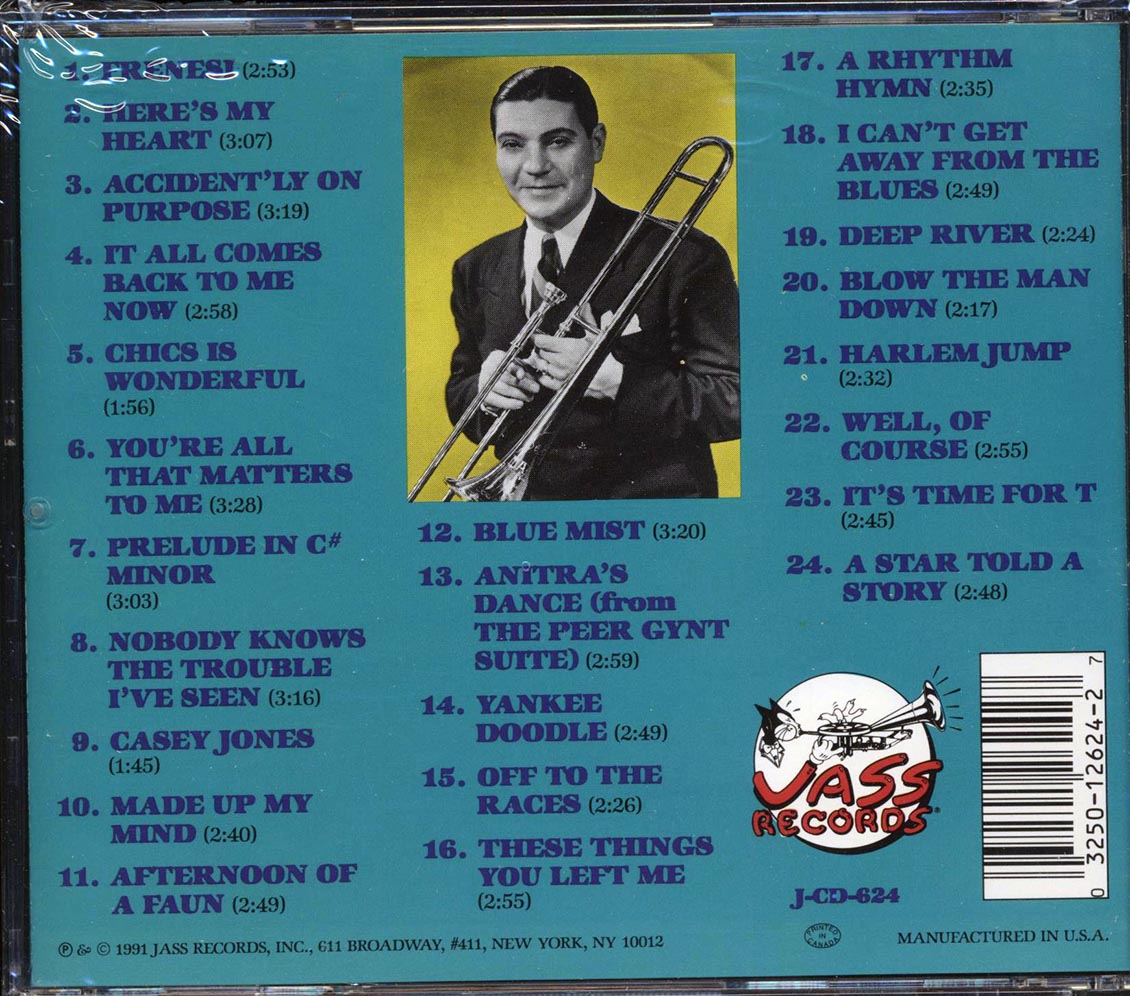 Jack Teagarden - It's Time For T Volume One: 1941 (24 tracks) Music CD