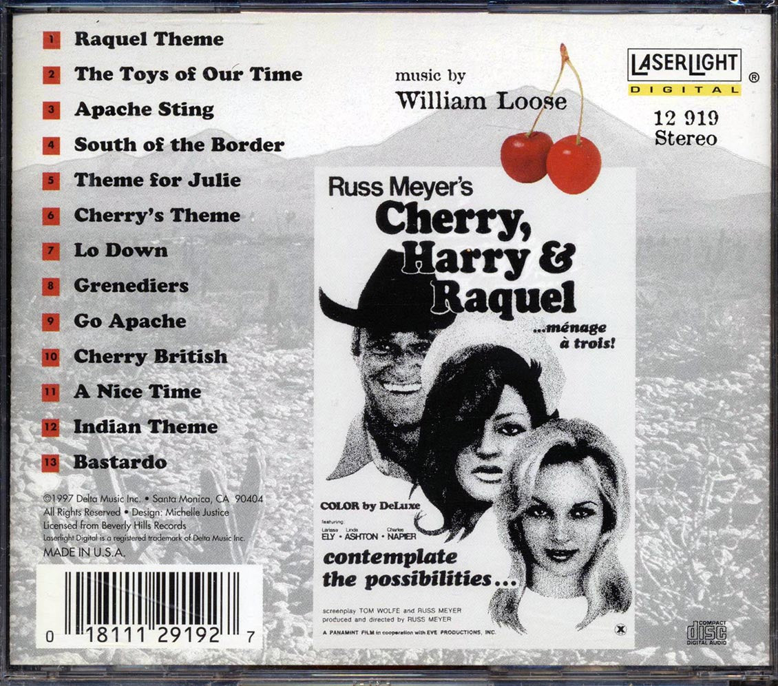 William Loose - Cherry, Harry & Raquel Original Motion Picture Soundtrack Music CD