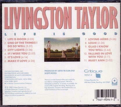 Livingston Taylor - Life Is Good Music CD