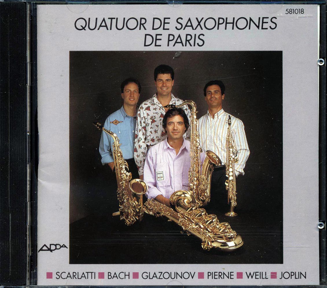 Quatuor De Saxophones De Paris - Quatuor De Saxophones De Paris Music CD