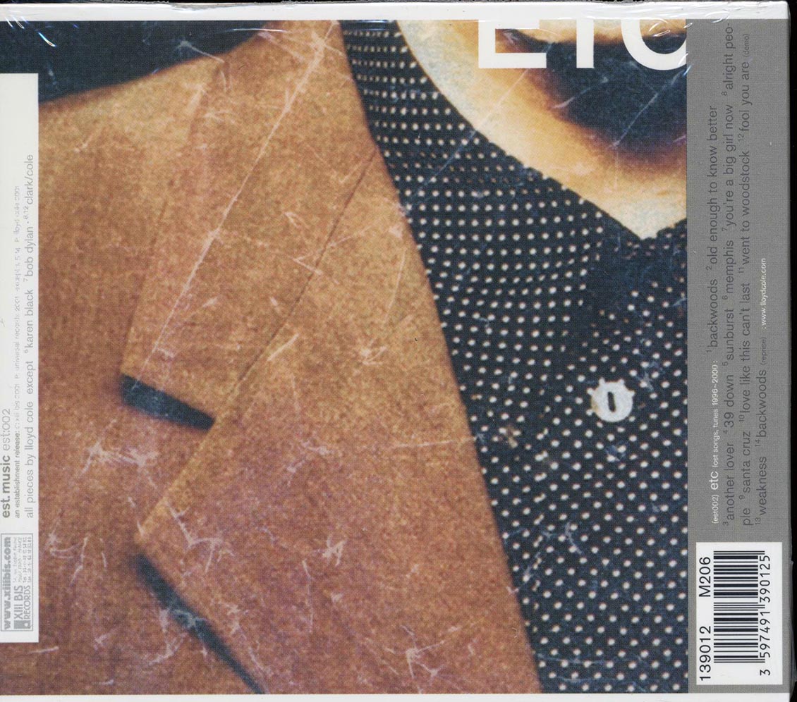 Lloyd Cole - Etc. Music CD