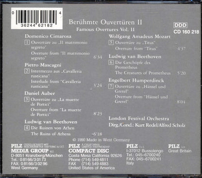 Various - Beruhmte Ouverturen II Music CD