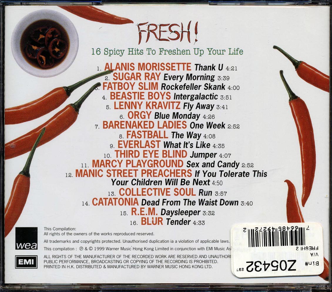 Lenny Kravitz, The Beastie Boys, Sugar Ray, Etc. - Fresh Music CD