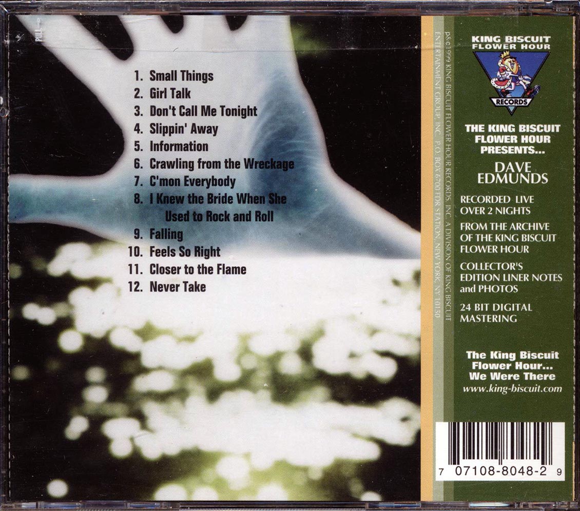 Dave Edmunds - King Biscuit Flower Hour Presents Dave Edmunds Music CD