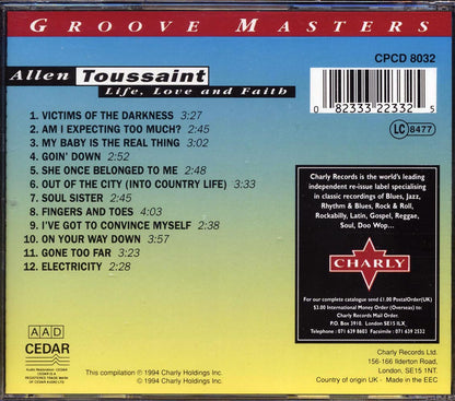 Allen Toussaint - Life, Love And Faith: Groove Masters Music CD