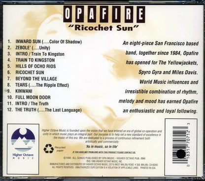 Opafire - Ricochet Sun (marked/ltd stock) Music CD