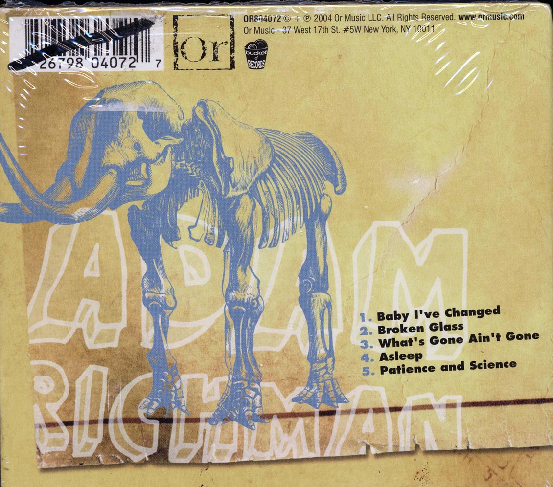 Adam Richman - The Patience EP (marked/ltd stock) Music CD