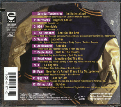 Buzzcocks, The Ramones, the Vandals, Etc. - Punk University Volume 1 (marked/ltd stock) Music CD