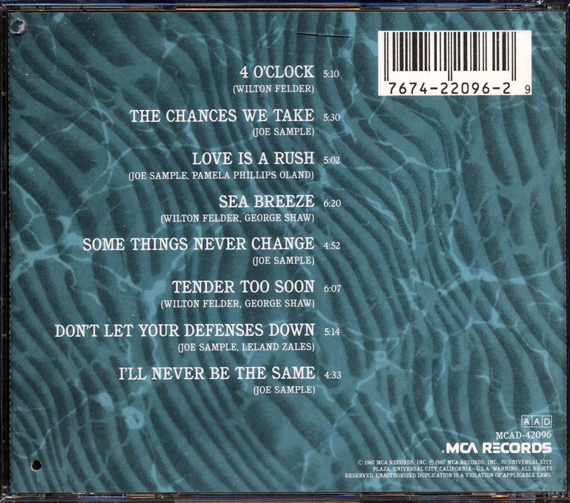 Wilton Felder - Love Is A Rush (marked/ltd stock) Music CD