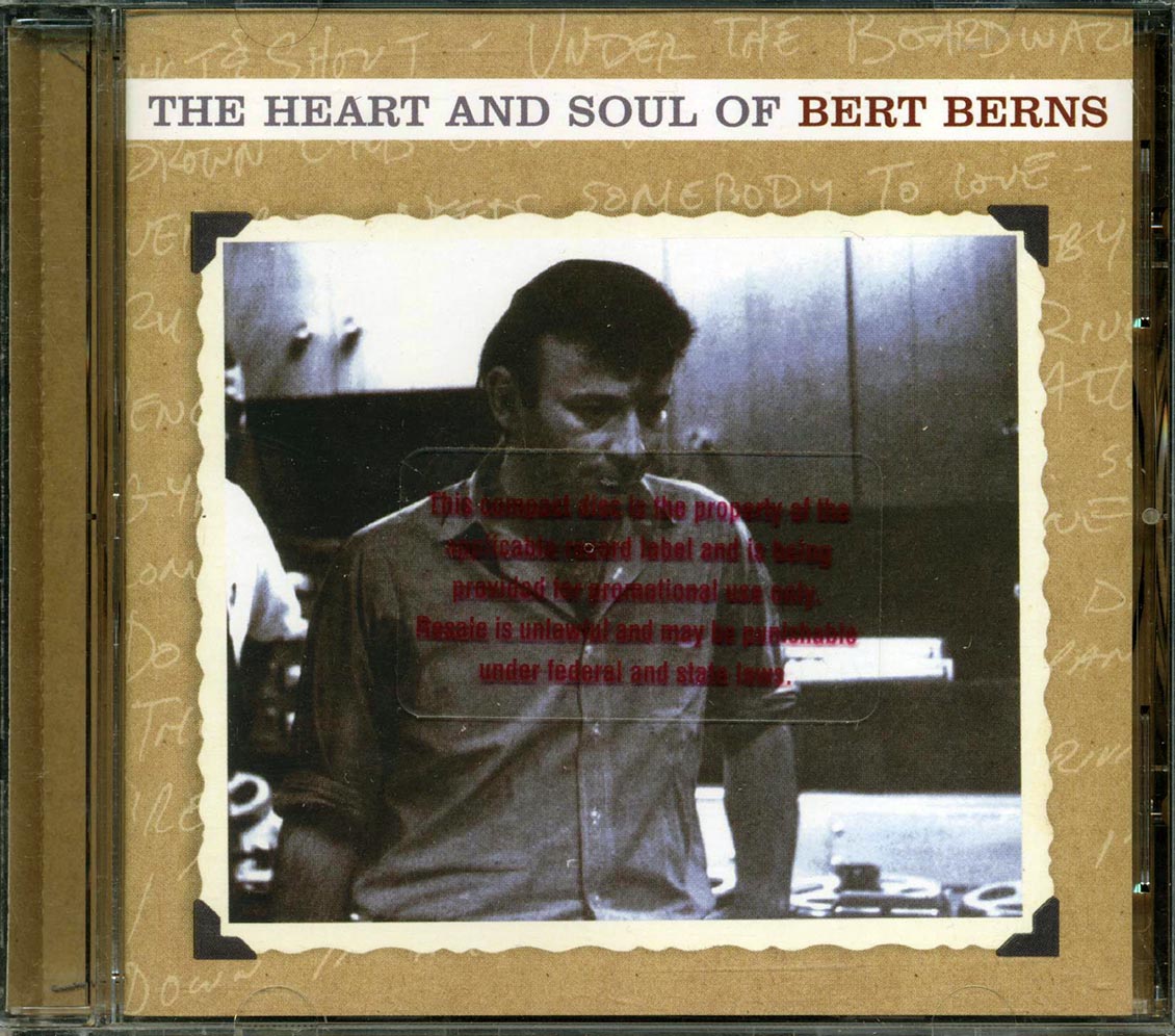 Freddie Scott, Solomon Burke, Drifters, Etc. - The Heart And Soul Of Bert Berns (promo) (marked/ltd stock) Music CD