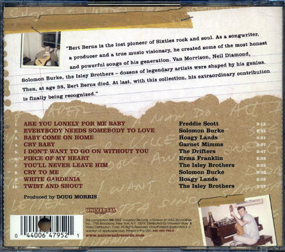 Freddie Scott, Solomon Burke, Drifters, Etc. - The Heart And Soul Of Bert Berns (promo) (marked/ltd stock) Music CD