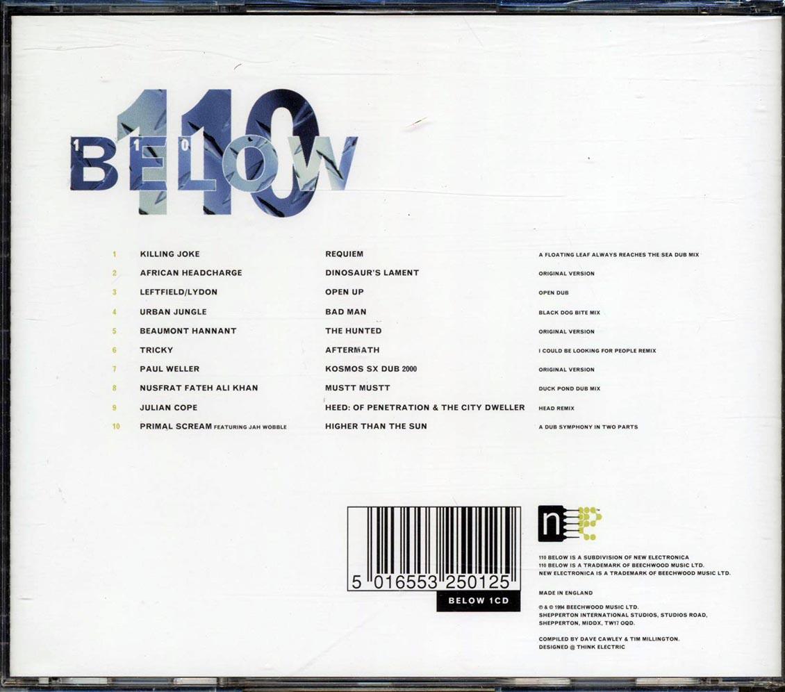 Killing Joke, African Head Charge, Leftfield, Etc. - 110 Below: Journey In Dub Music CD