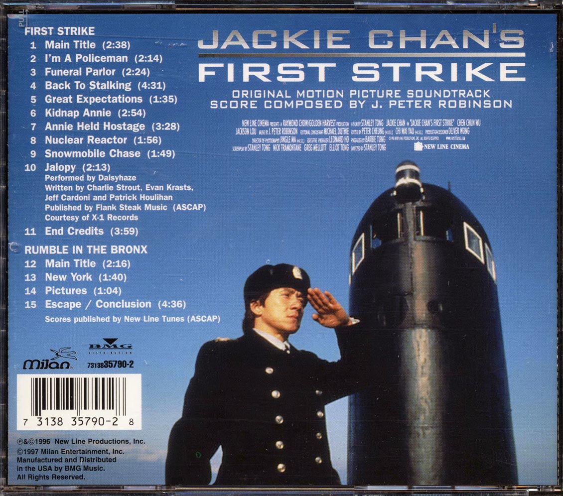 J Peter Robinson - Jackie Chan's First Strike + Rumble In The Bronx Music CD