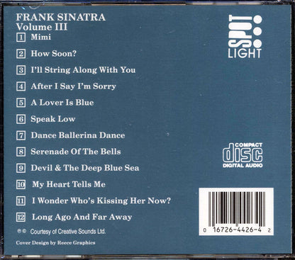 Frank Sinatra My Heart Tells Me Volume 3 Music CD