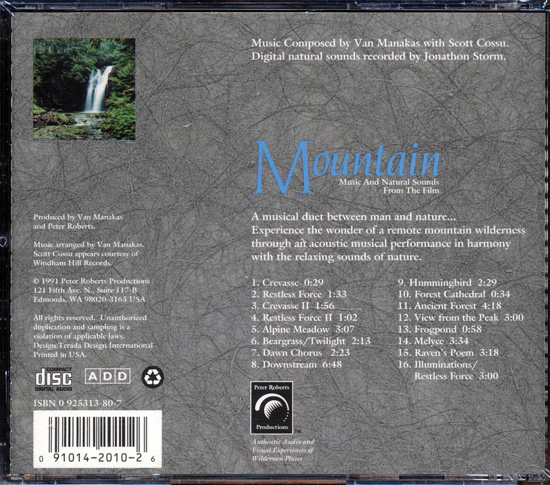 Van Manakas, Scott Cossu - Mountain:Music And Natural Sounds From The Film Music CD