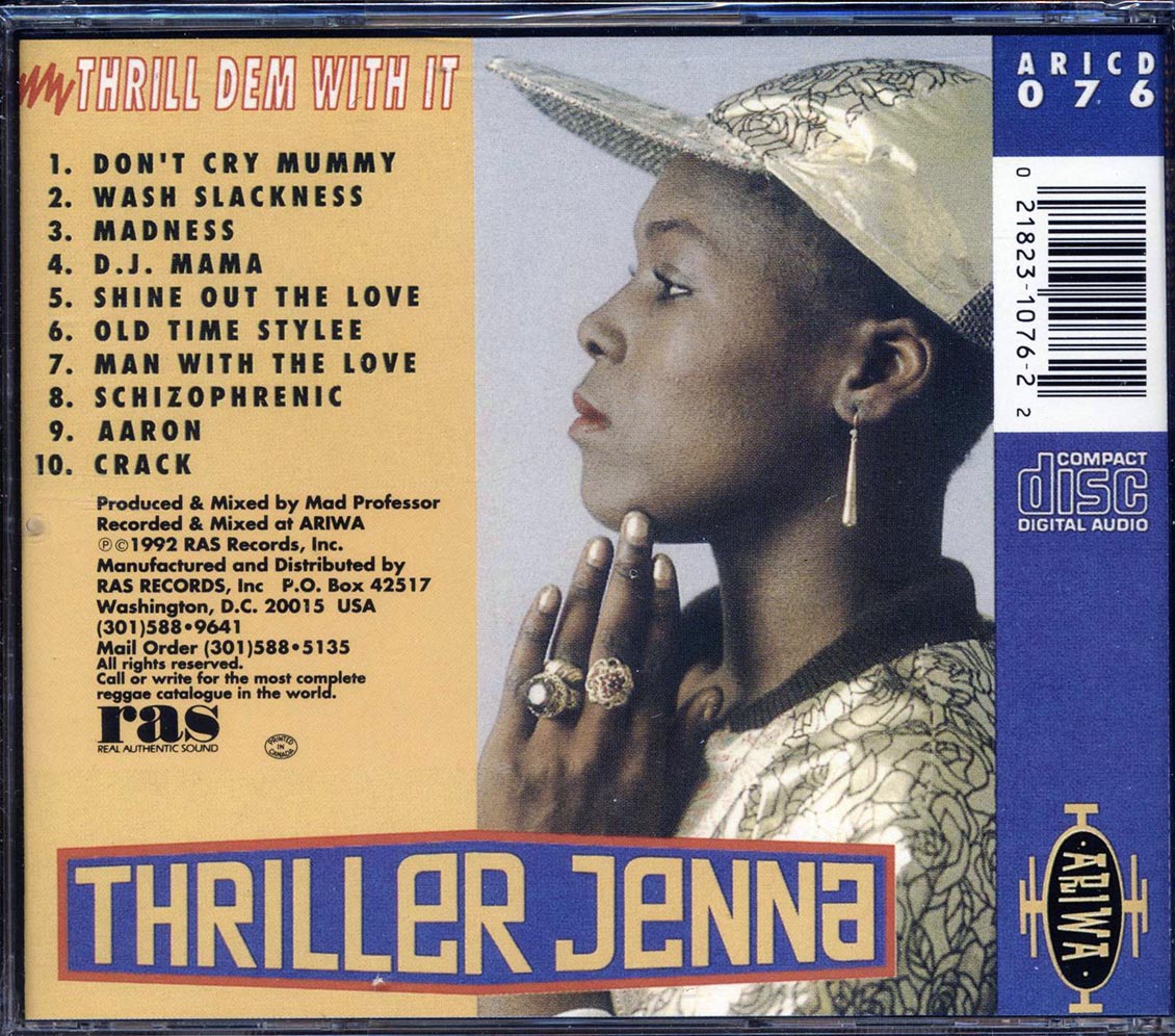 Thriller Jenna - Thrill Dem With It Music CD