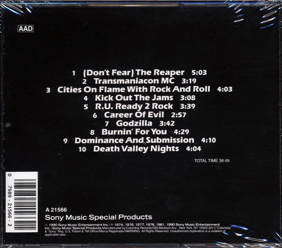 Blue Oyster Cult - On Flame With Rock And Roll Music CD