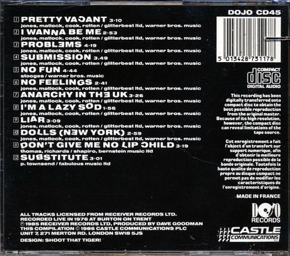 The Pistols - The Original Pistols Live (marked/ltd stock) Music CD