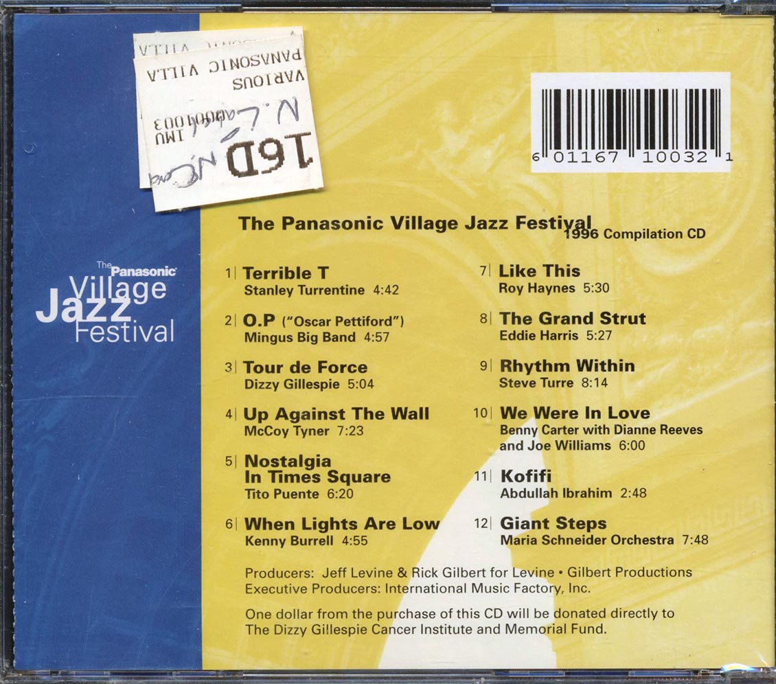 Stanley Turrentine Dizzy Gillespie Mingus Big Band Etc The Panasonic Village Jazz Festival 1996 Compilation CD Music CD