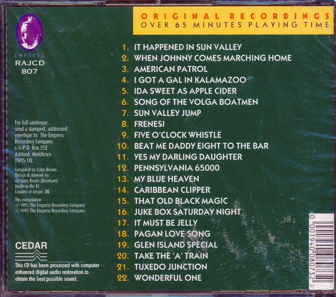 Glenn Miller & His Orchestra - The Swinging Mr. Miller (22 tracks) Music CD