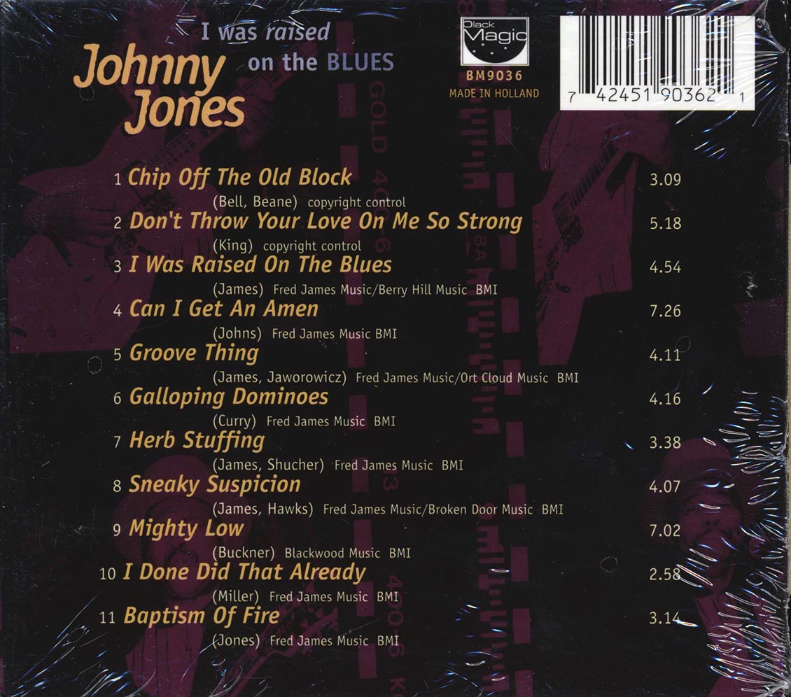 Johnny Jones - I Was Raised On The Blues (deluxe 3-fold digipak) Music CD