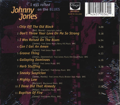 Johnny Jones - I Was Raised On The Blues (deluxe 3-fold digipak) Music CD