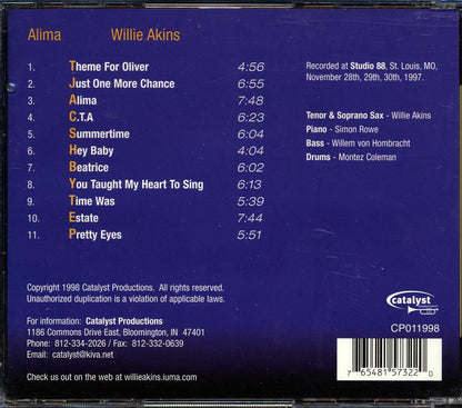Willie Akins - Alima Music CD