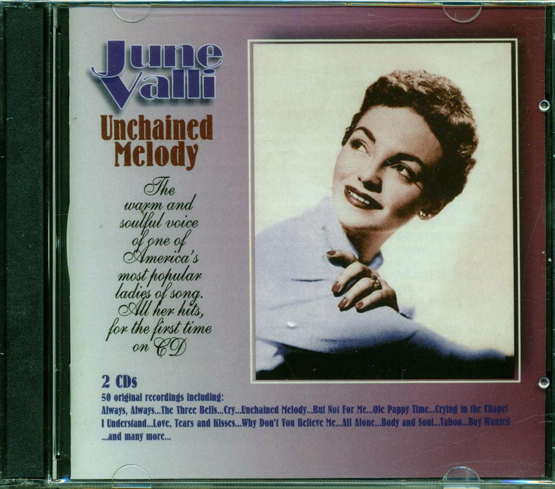 June Valli Unchained Melody 50 tracks 2xCD Music CD – Rock Band Merch