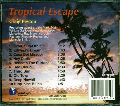 Craig Peyton - Tropical Escape Music CD