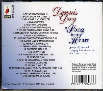 Dennis Day - A Song In My Heart (24 tracks) Music CD