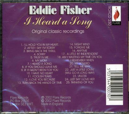 Eddie Fisher - I Heard A Song (25 tracks) Music CD