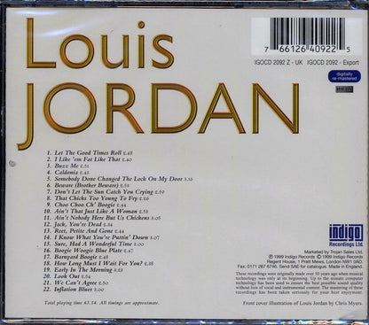 Louis Jordan - Reet Petite And Gone Music CD