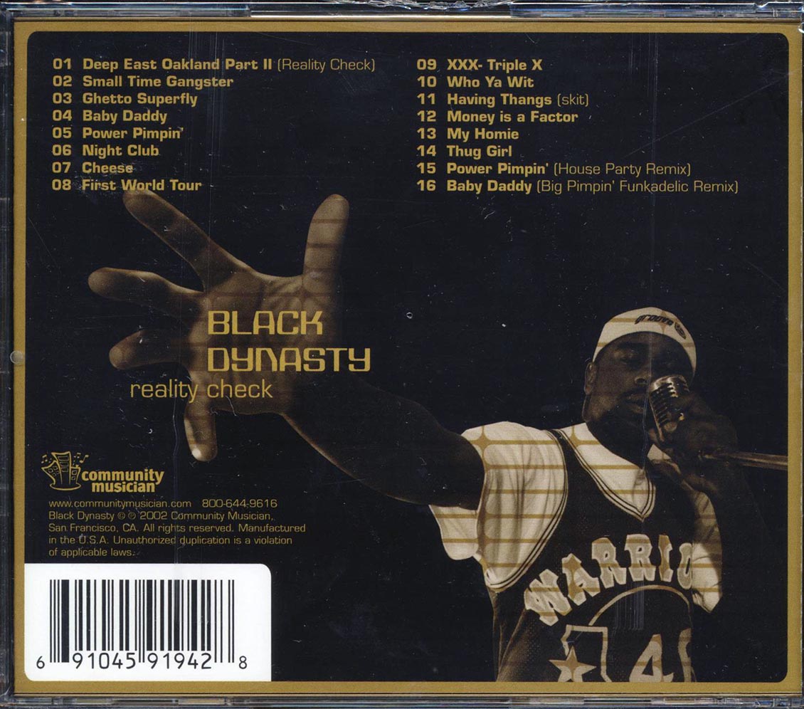 Black Dynasty - Reality Check Music CD
