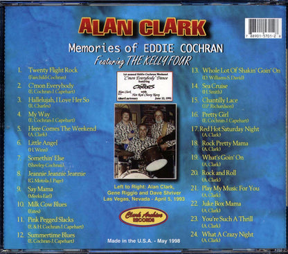 Alan Clark - Memories Of Eddie Cochran (24 tracks) Music CD