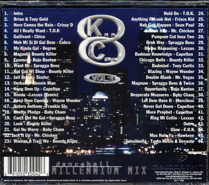 TOK, Cobra, Sizzla, Beenie Man, Etc. - Dancehall Millennium Mix Volume 1 Music CD