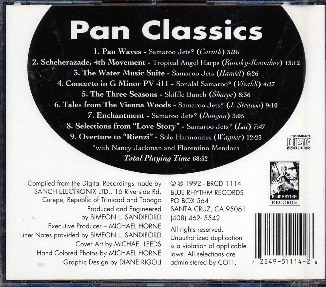 Samaroo Jets, Tropical Angel Harps, Etc. - Pan Classics: Competition Performances From The World's Finest Steel Bands Music CD