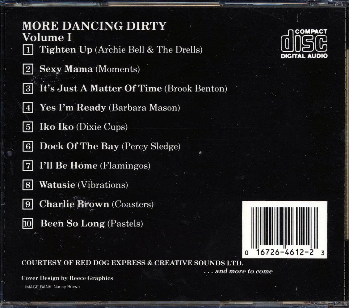Archie Bell, Moments, Brook Benton, Dixie Cups, Etc. - More Dancing Dirty Volume 1 Music CD