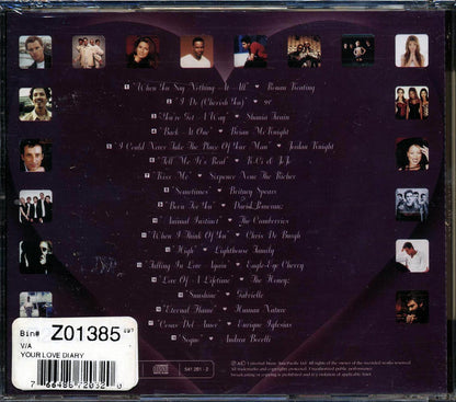 Shania Twain Britney Spears Lighthouse Family Etc Love Diary Fall In Love With 18 Of Today's Most Unforgettable Hits Music CD